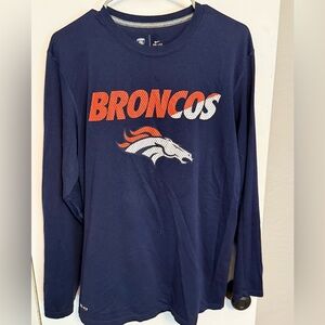 Broncos NFL Navy Dri-Fit Training Top